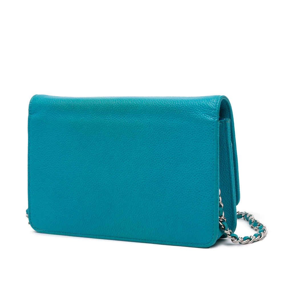 Caviar Bicolor CC Wallet On Chain Blue - Gaby Paris