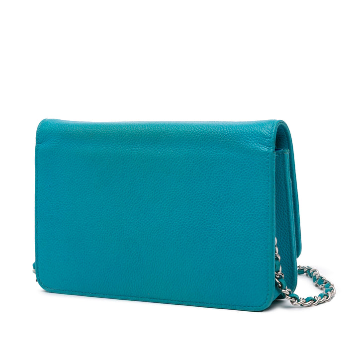 Caviar Bicolor CC Wallet On Chain Blue - Gaby Paris