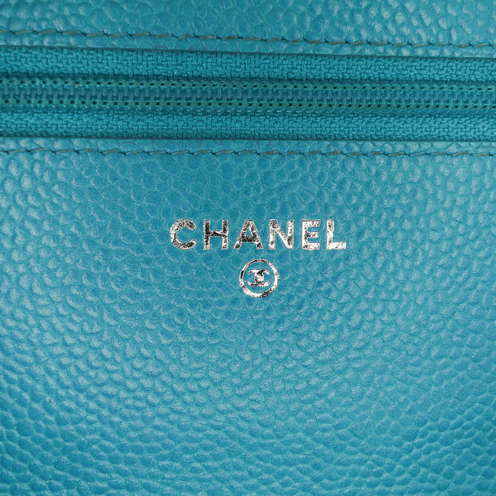 Caviar Bicolor CC Wallet On Chain Blue - Gaby Paris