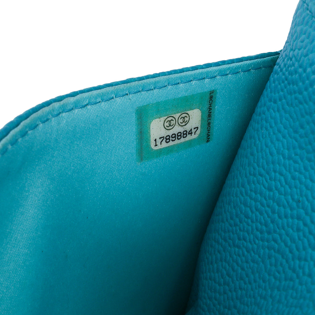 Caviar Bicolor CC Wallet On Chain Blue - Gaby Paris