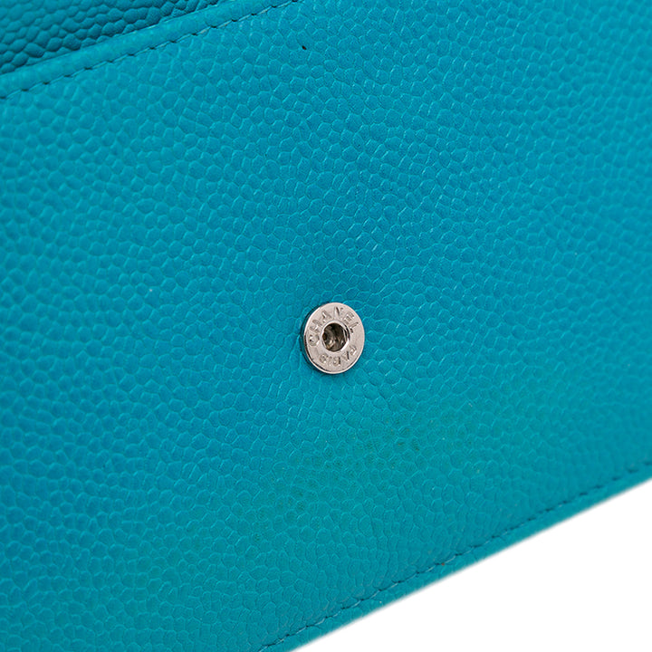 Caviar Bicolor CC Wallet On Chain Blue - Gaby Paris