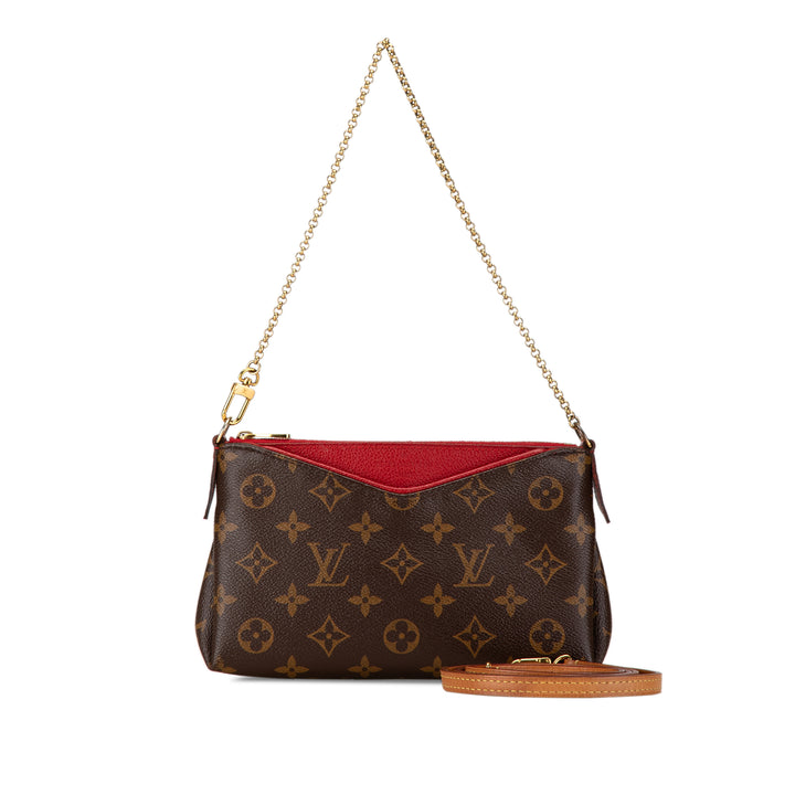 Monogram Pallas Clutch Brown - Gaby Paris