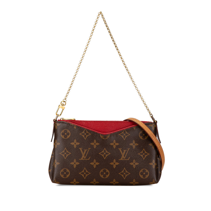 Monogram Pallas Clutch Brown - Gaby Paris