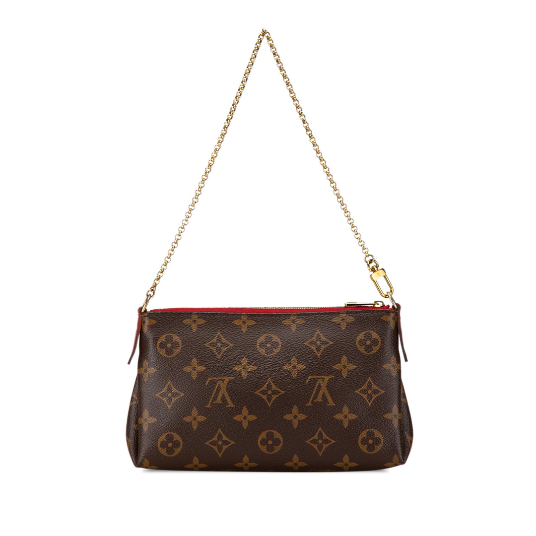 Monogram Pallas Clutch Brown - Gaby Paris