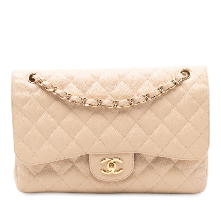 Chanel Jumbo Classic Caviar Double rabat