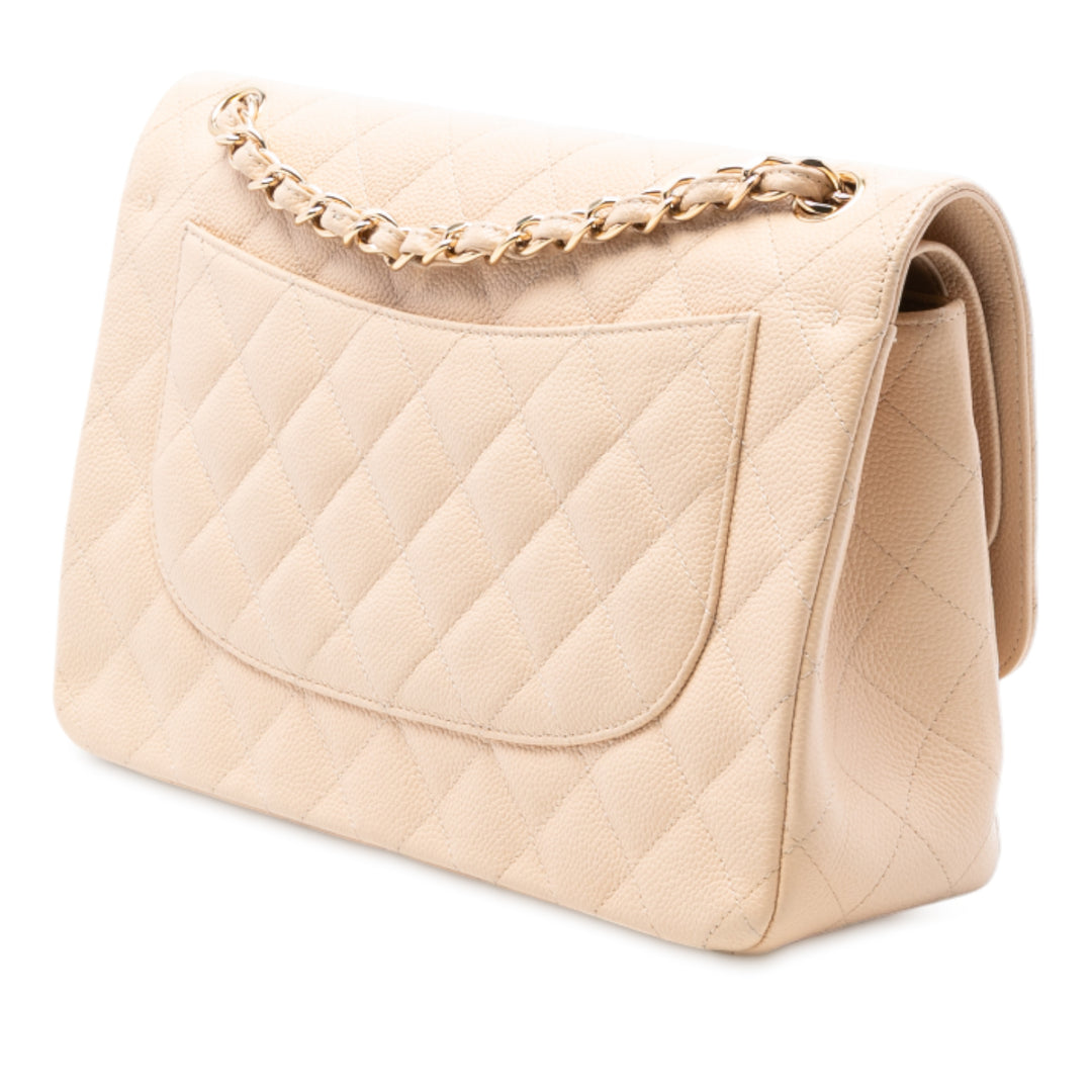 Chanel Jumbo Classic Caviar Double rabat