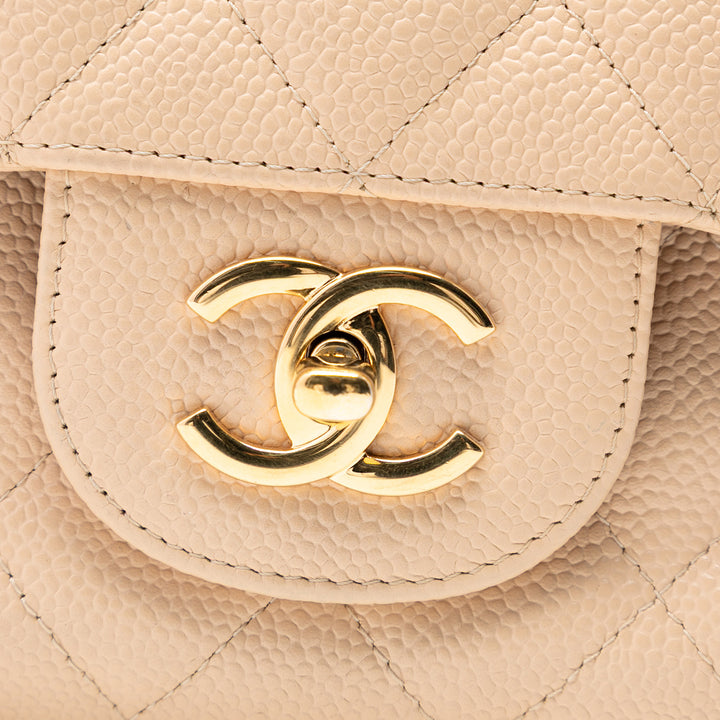 Chanel Jumbo Classic Caviar Double rabat