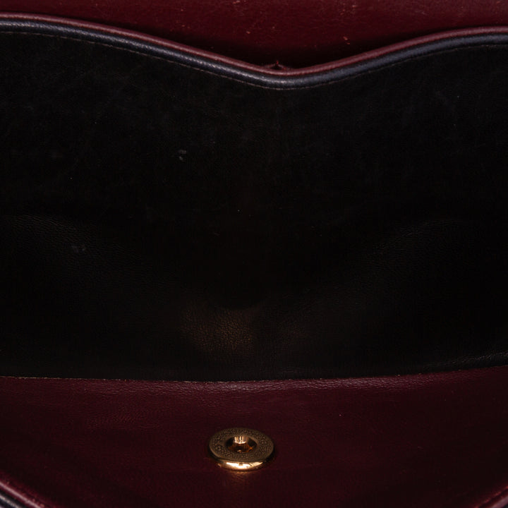 Medium Classic Lambskin Double Flap Black - Gaby Paris