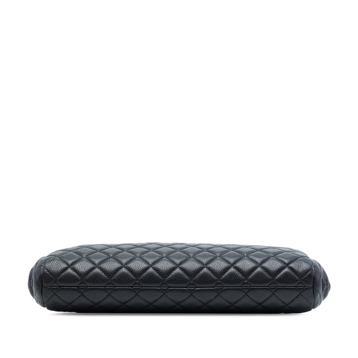 Chanel Large CC Matelassé Caviar Frame Pochette