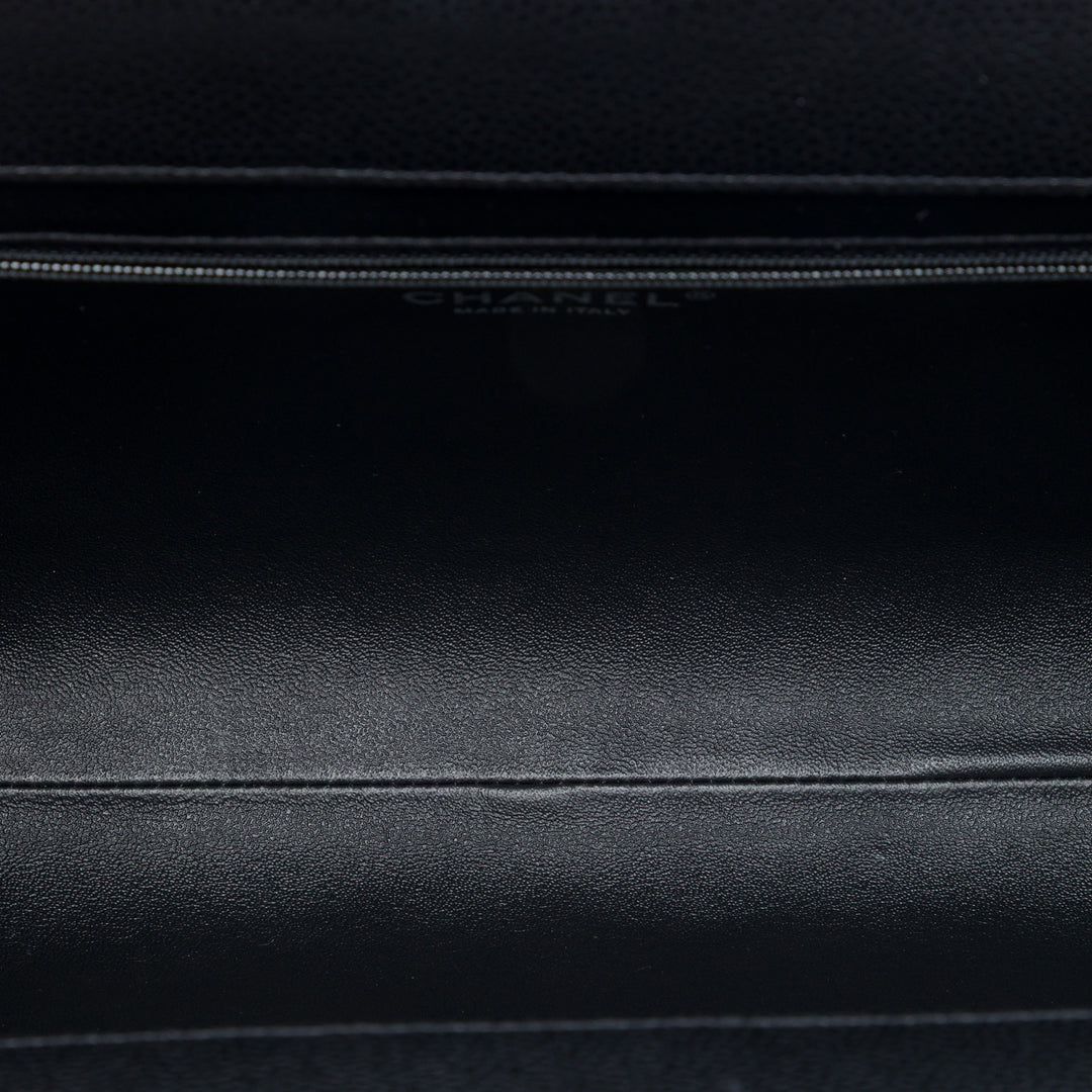 Chanel Large CC Matelassé Caviar Frame Pochette