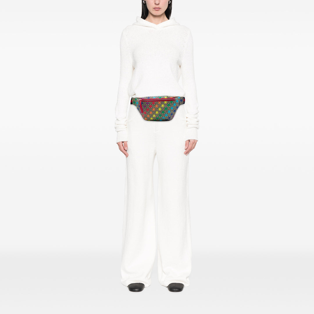 Gucci Ceinture Kids Web Rainbow Stars Multi GG Supreme Multicolore – vue 6 – GABY PARIS
