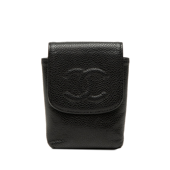 Chanel CC Caviar Cigarette Étui