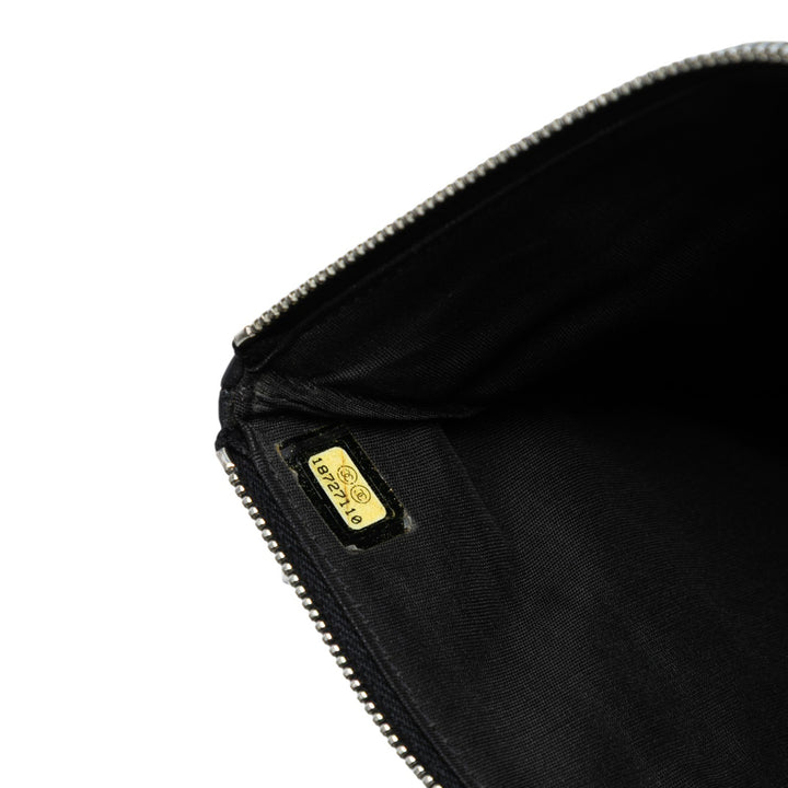 Chanel Small CC Matelassé Cuir d’agneau Multi Zip Pochette