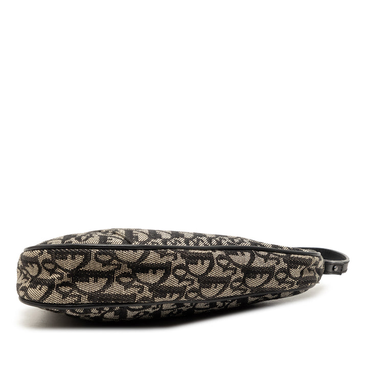 Dior Mini Diorissimo Toile Saddle Pochette