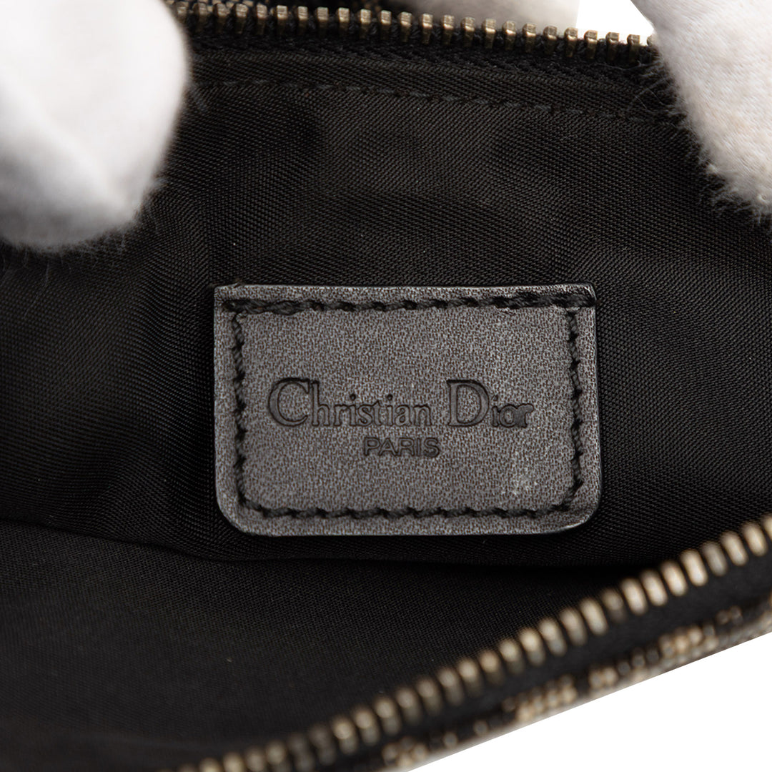 Dior Mini Diorissimo Toile Saddle Pochette