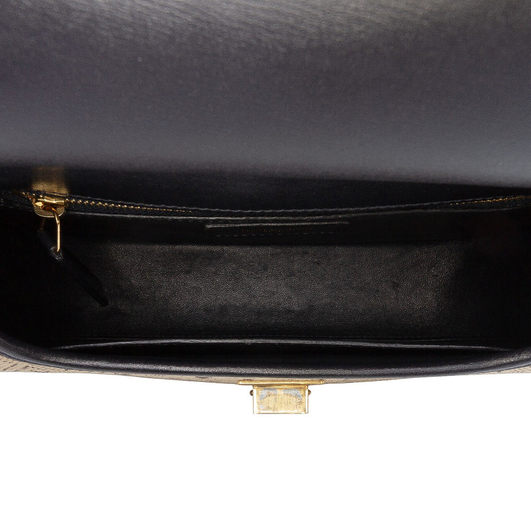 Saint Laurent Medium Toile Monogram All Over Sac porté croisé