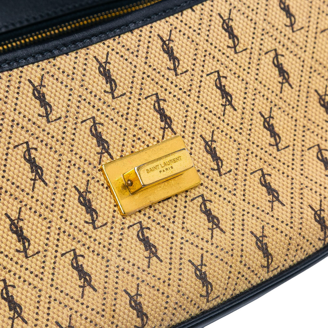 Saint Laurent Medium Toile Monogram All Over Sac porté croisé