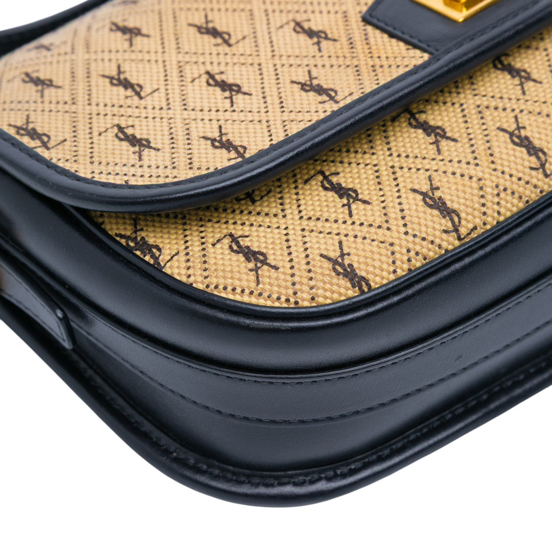 Saint Laurent Medium Toile Monogram All Over Sac porté croisé