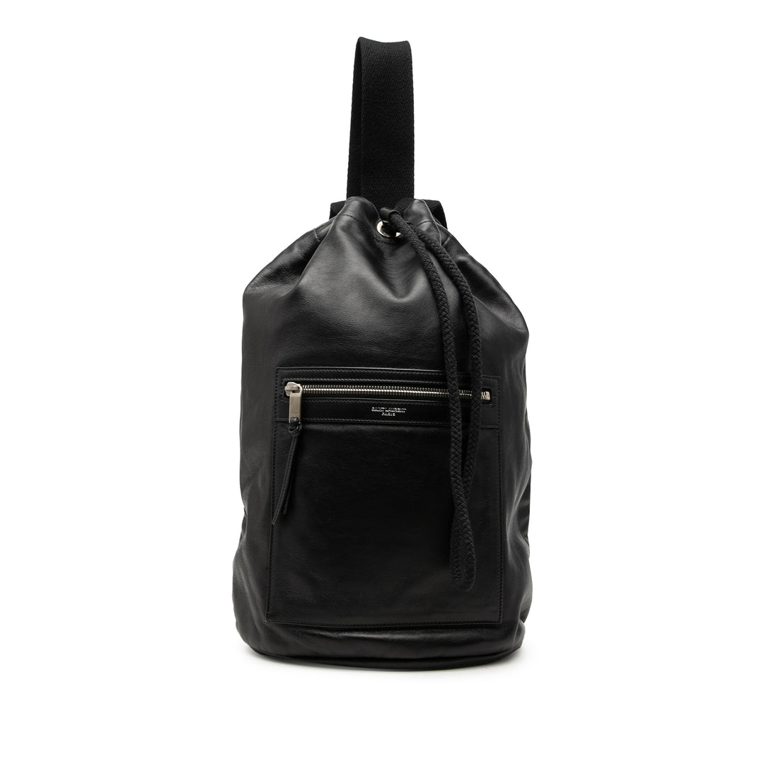 Saint Laurent Smooth Cuir de veau City Sailor Sac à dos