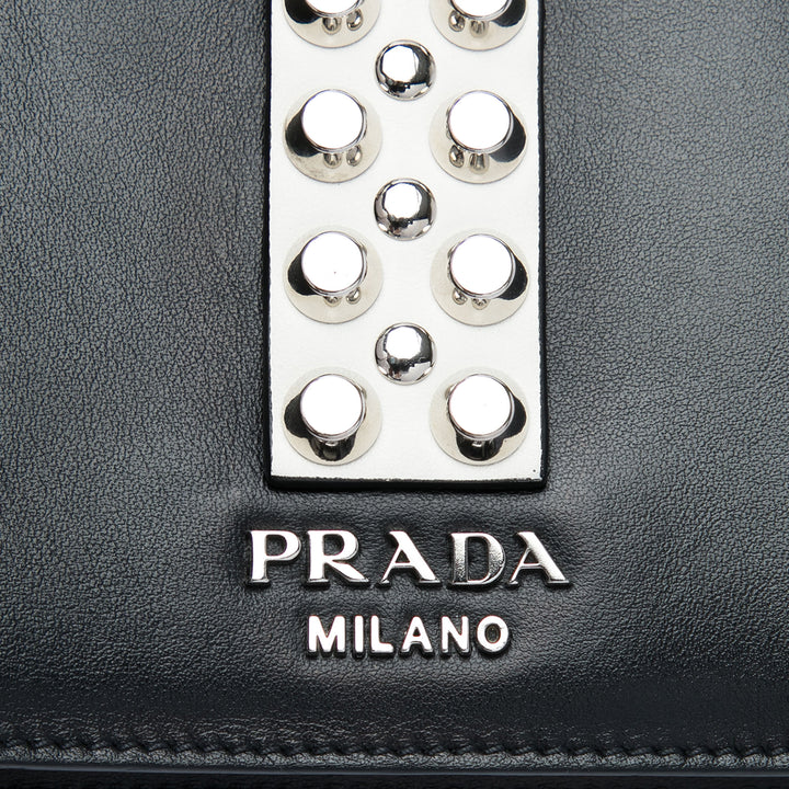 Prada City Veau et clouté Elektra Sac Cuir Saffiano