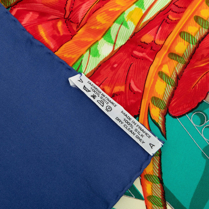Hermès Mexique Foulard Bleu