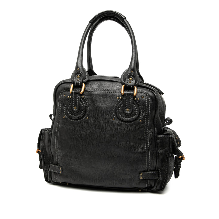 Chloé Large Grained Cuir Paddington Sac à main
