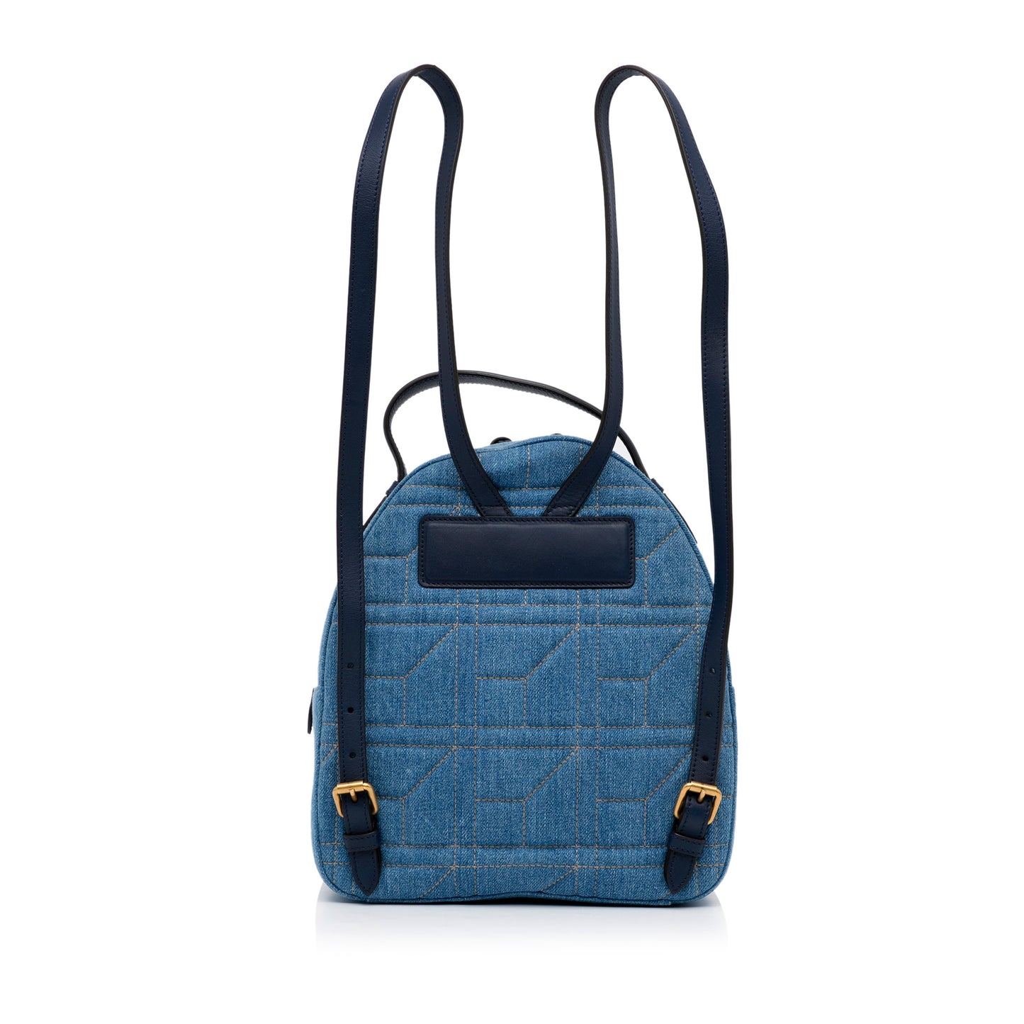 Small GG Marmont Pearl Denim Backpack Blue - Gaby Paris