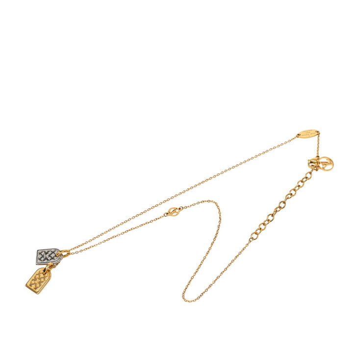 Louis Vuitton plaqué Nanogram Pendant Collier Métal