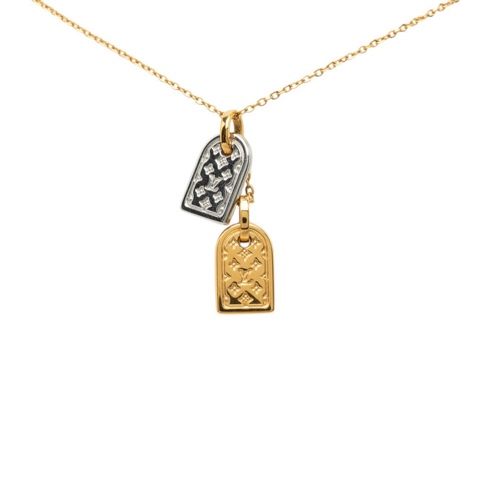 Louis Vuitton plaqué Nanogram Pendant Collier Métal