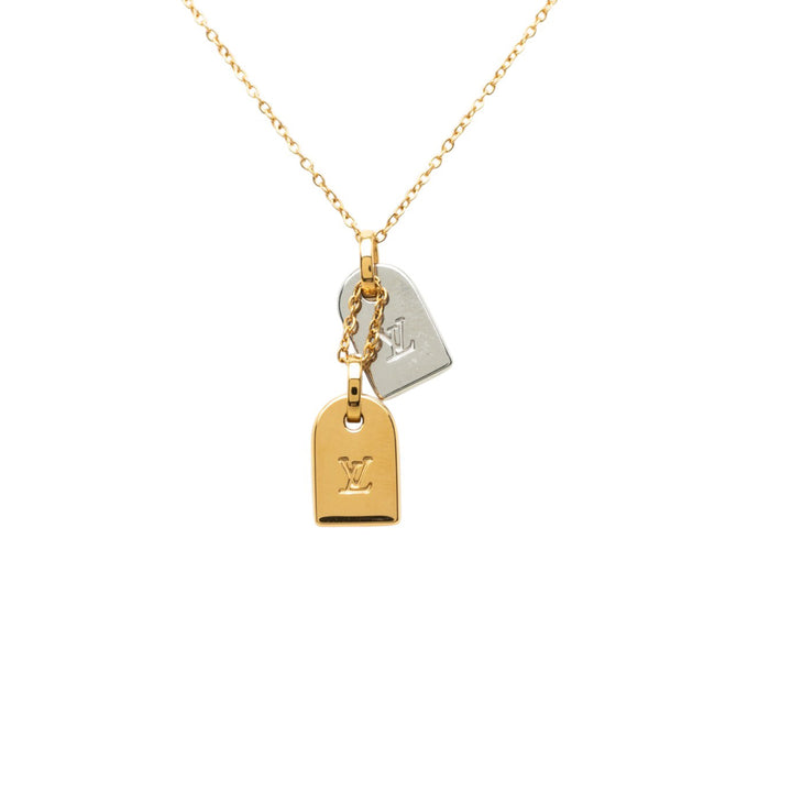 Louis Vuitton plaqué Nanogram Pendant Collier Métal