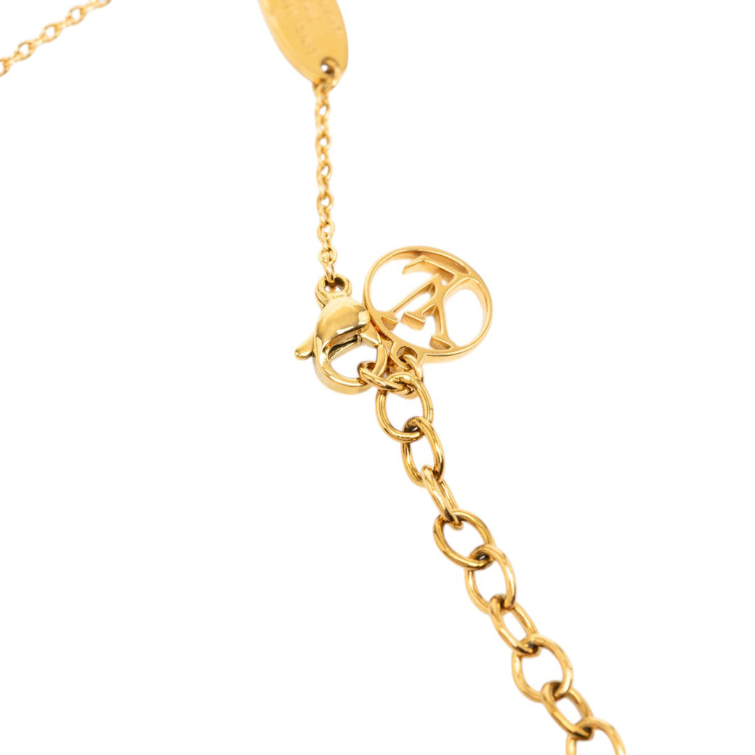 Louis Vuitton plaqué Nanogram Pendant Collier Métal