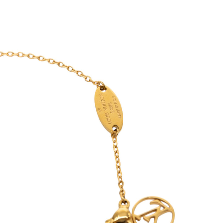 Louis Vuitton plaqué Nanogram Pendant Collier Métal