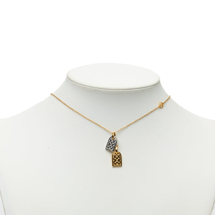 Louis Vuitton plaqué Nanogram Pendant Collier Métal
