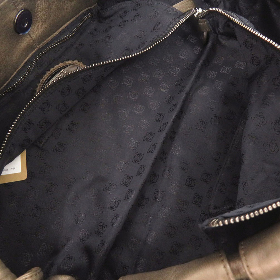 LOEWE Sac porté épaule Aire nappa Marron – vue 4 – GABY PARIS