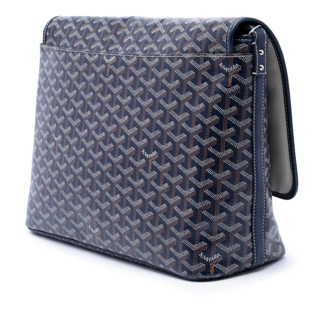 Capetien Sac Messenger MM Goyardine Bleu