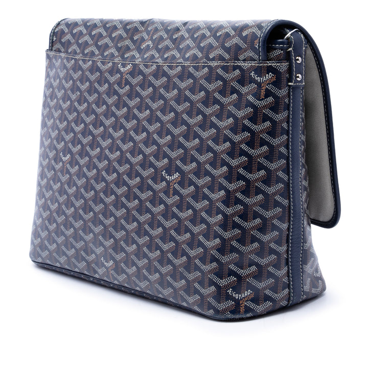 Capetien Sac Messenger MM Goyardine Bleu