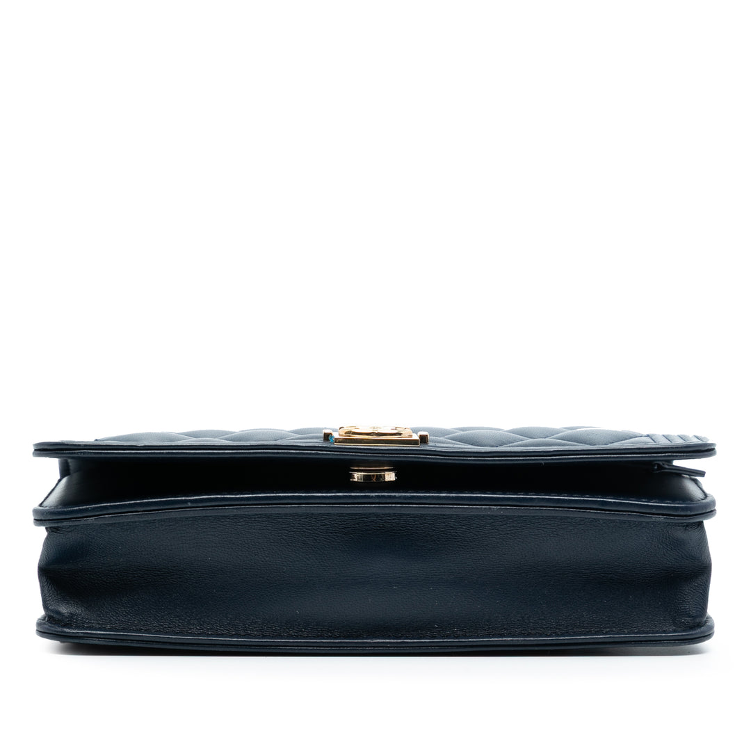 Chanel Matelassé Cuir d’agneau Boy Wallet on Chain