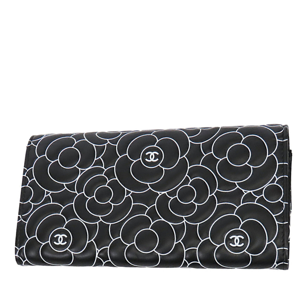 Chanel Camellia Cuir Portefeuille long