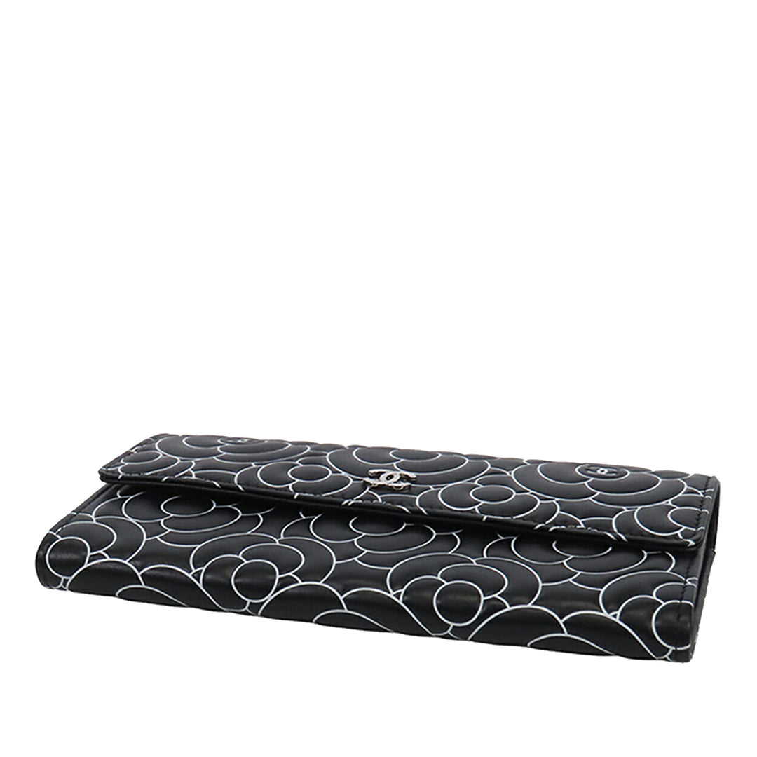 Chanel Camellia Cuir Portefeuille long