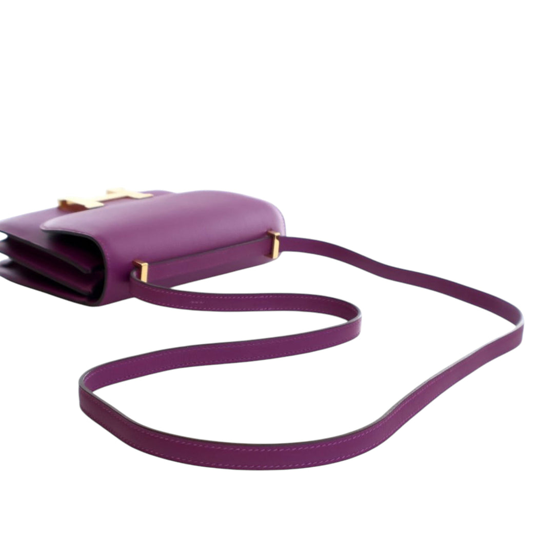 Hermès Mini Evercolor Constance 18 Violet – GABY PARIS Authentique