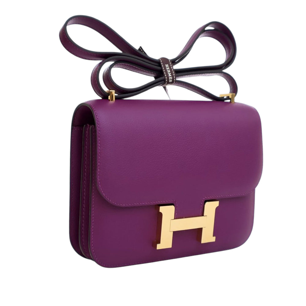 Hermès Mini Evercolor Constance 18 Violet – GABY PARIS Authentique