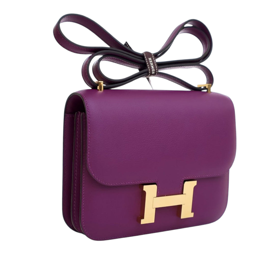 Hermès Mini Evercolor Constance 18 Violet – GABY PARIS Authentique