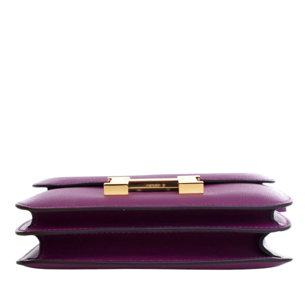 Hermès Mini Evercolor Constance 18 Violet – GABY PARIS Authentique