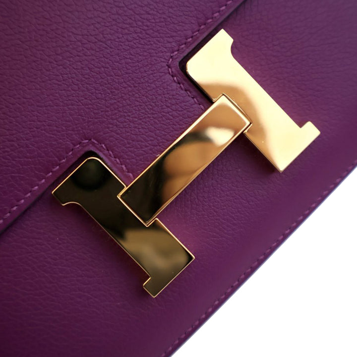 Hermès Mini Evercolor Constance 18 Violet – GABY PARIS Authentique