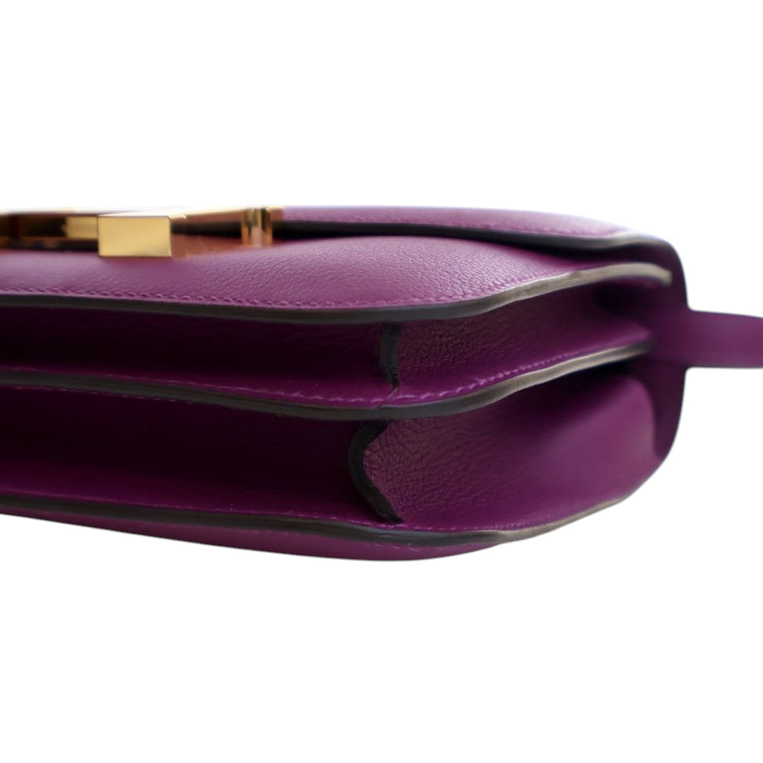 Hermès Mini Evercolor Constance 18 Violet – GABY PARIS Authentique