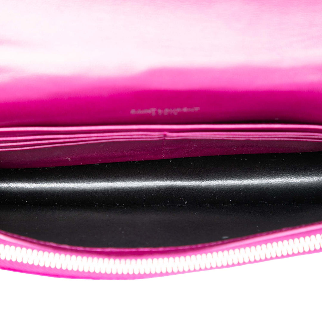 Saint Laurent Small Velours Monogram Kate Pompon Sac porté croisé