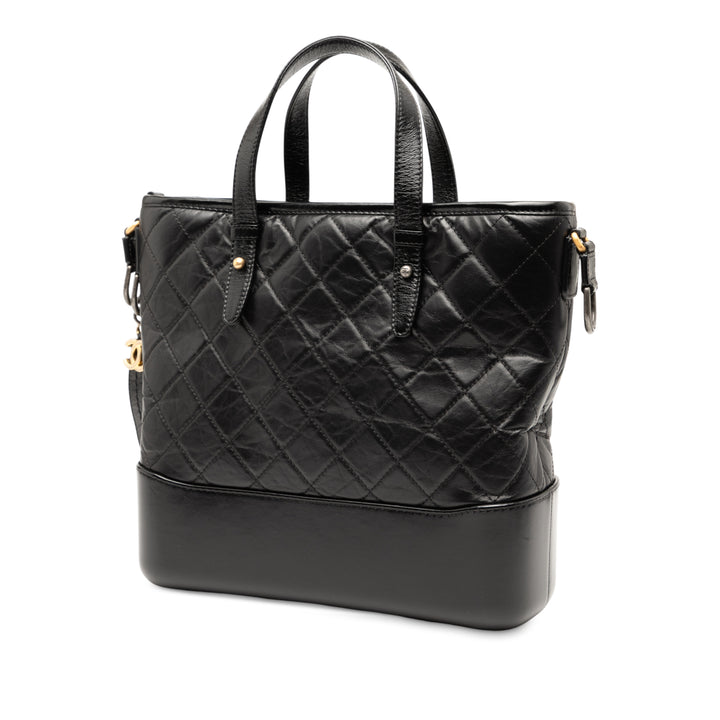 Chanel Medium Quilted Cuir de veau Gabrielle Shopping Sac cartable Noir – GABY PARIS Authentique