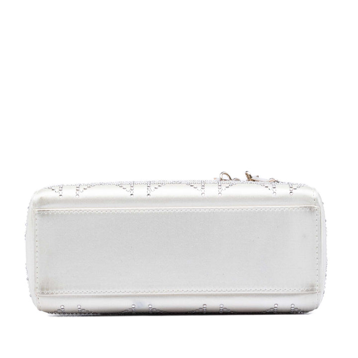 Dior Mini Satin Cannage Cristal Embellished Lady Dior