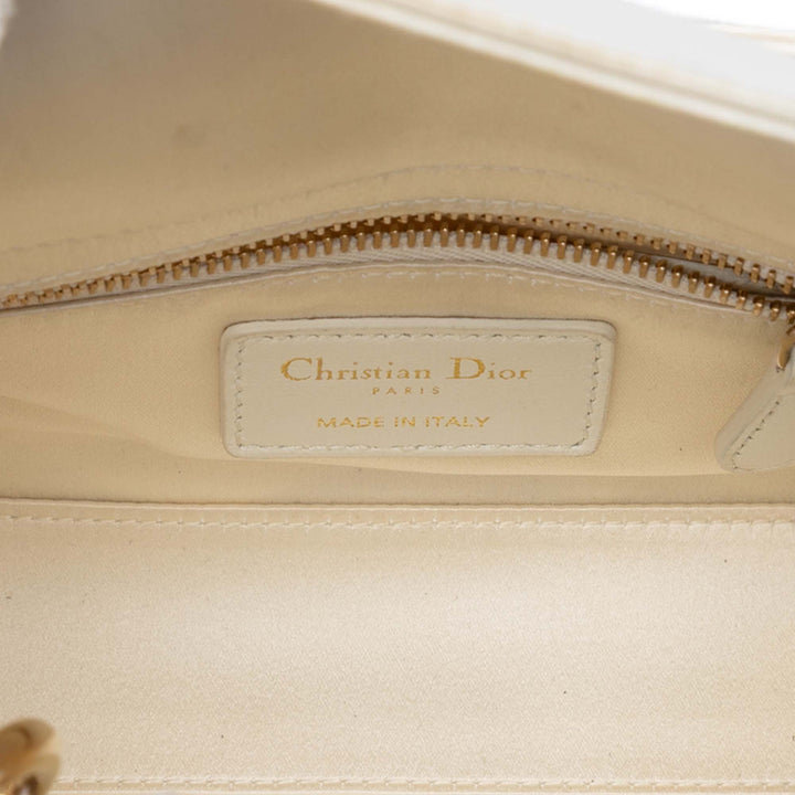 Dior Mini Satin Cannage Cristal Embellished Lady Dior