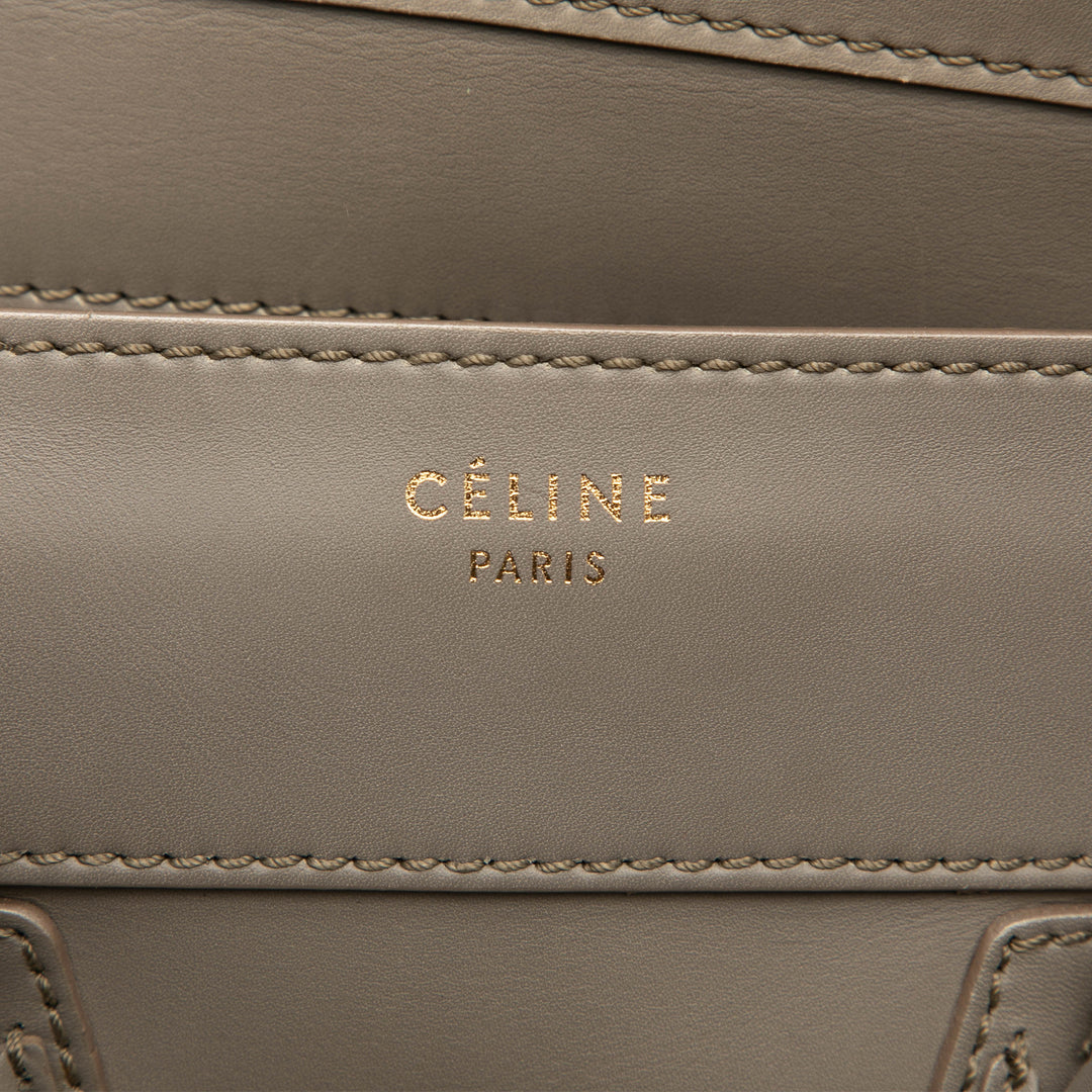 Luggage Cabas Mini Cuir de veau lisse Gris